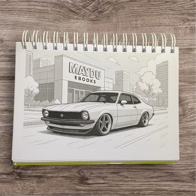 Livro de Colorir 65 Carros Rebaixados Estilo Brasil – Gol, Opala, Chevette, Uno e +