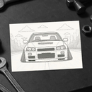 Livro de Colorir 65 Carros Rebaixados Estilo Brasil – Gol, Opala, Chevette, Uno e +