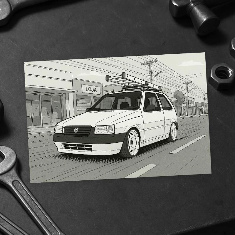 Livro de Colorir 65 Carros Rebaixados Estilo Brasil – Gol, Opala, Chevette, Uno e +