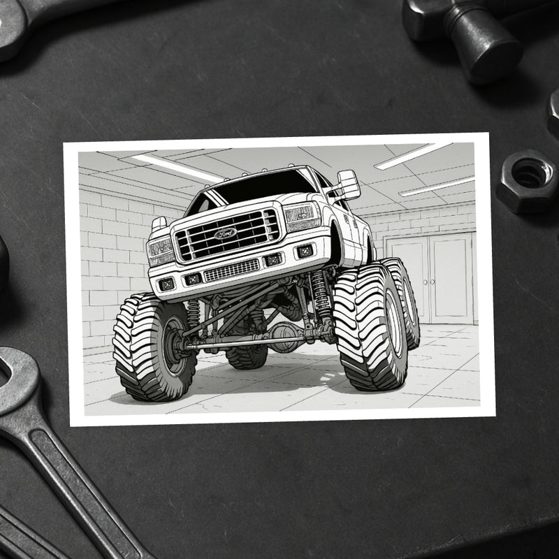 Livro de Colorir 60 Caminhonetes – F250, Hilux, S10, F150, F100