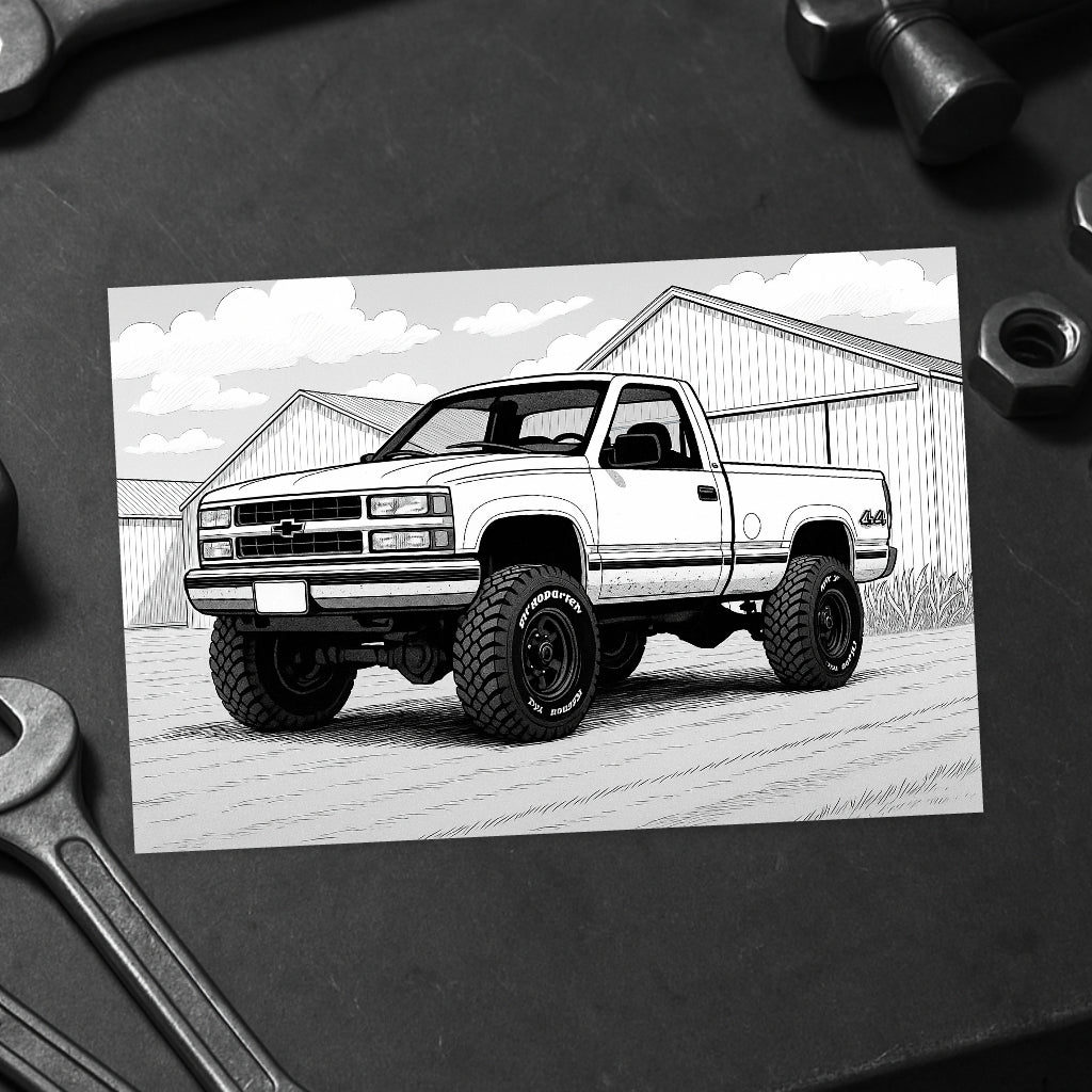 Livro de Colorir 60 Máquinas Estilo Agro Brasil – John Deere, Silverado, Mercedes 1620