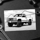 Livro de Colorir 60 Máquinas Estilo Agro Brasil – John Deere, Silverado, Mercedes 1620