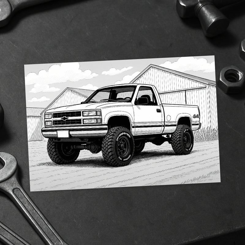 Livro de Colorir 60 Máquinas Estilo Agro Brasil – John Deere, Silverado, Mercedes 1620