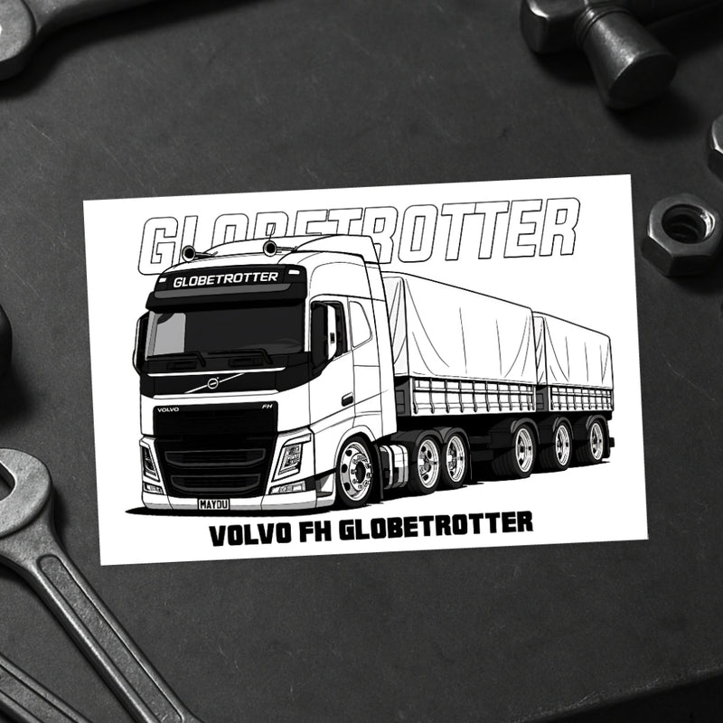 Livro de Colorir 60 Caminhões – Volvo FH, Mercedes 1114, Fiorino, Kangoo e +