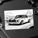 Livro de Colorir 60 Carros INSANOS – Bmw E30, CamaroSS, Mercedes 190E, Fusca