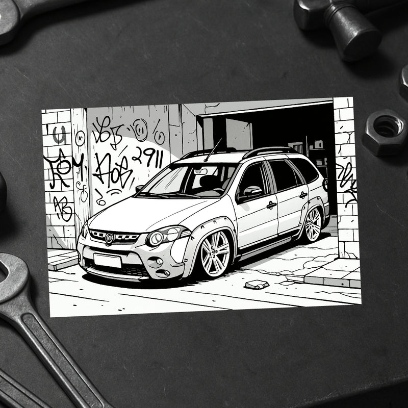 Livro de Colorir 60 Carros Rebaixados Estilo Brasil 2.0 - Chevette, Parati, Astra, Jetta e +