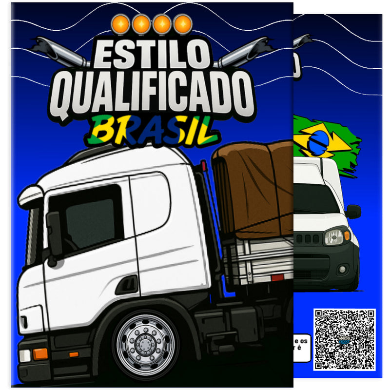 Livro de Colorir 60 Caminhões – Volvo FH, Mercedes 1114, Fiorino, Kangoo e +