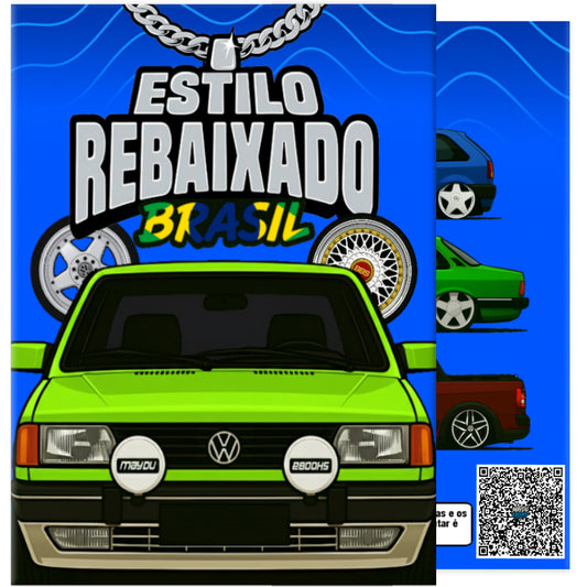 Livro de Colorir 60 Carros Rebaixados Estilo Brasil 2.0 - Chevette, Parati, Astra, Jetta e +