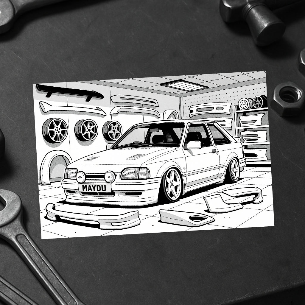 Livro de Colorir 60 Carros Rebaixados Estilo Brasil 2.0 - Chevette, Parati, Astra, Jetta e +