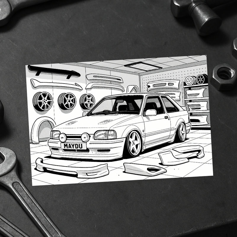 Livro de Colorir 60 Carros Rebaixados Estilo Brasil 2.0 - Chevette, Parati, Astra, Jetta e +