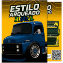 Livro de Colorir 60 Caminhões Estilo Arqueado Brasil - Volvo, Scania, Volkswagen