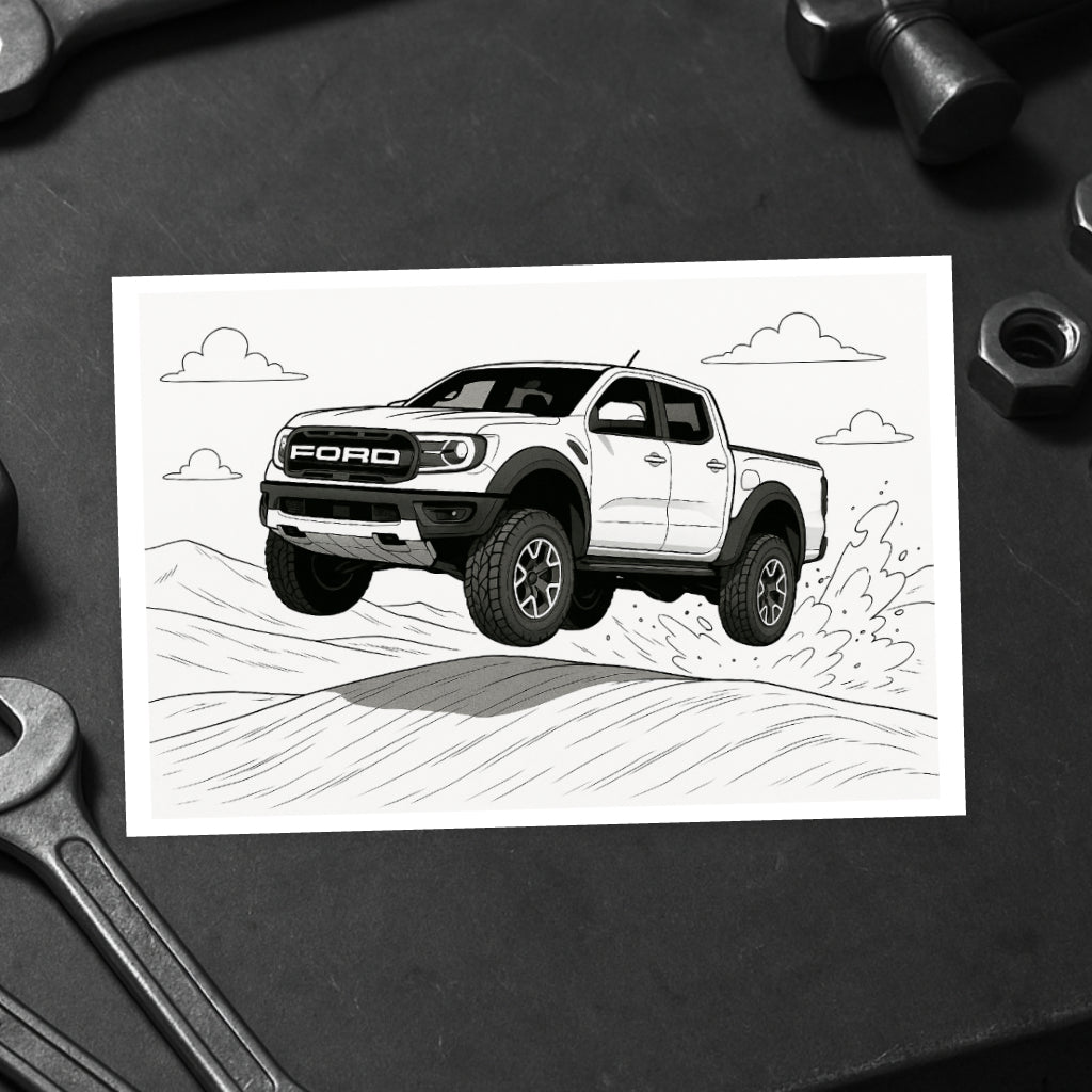 Livro de Colorir 60 Caminhonetes – F250, Hilux, S10, F150, F100