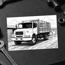 Livro de Colorir 60 Máquinas Estilo Agro Brasil – John Deere, Silverado, Mercedes 1620